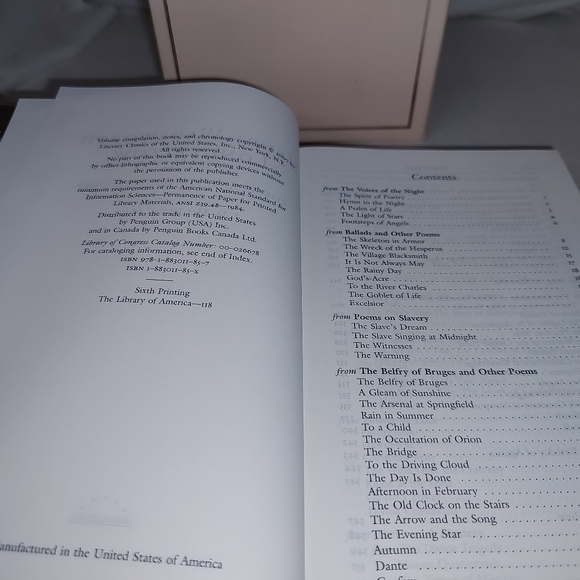 Henry Wadsworth Longfellow Poems & Other Writings The Library of America 2000 6t - Picture 3 of 8